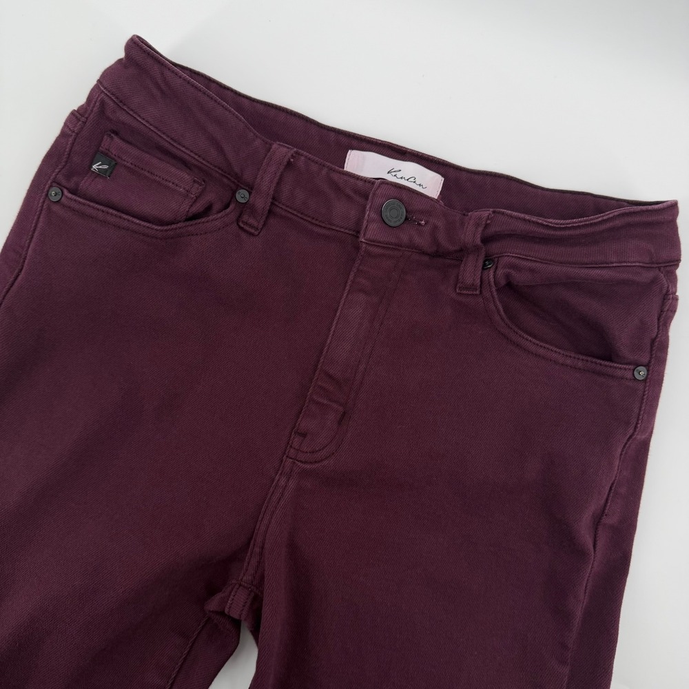KanCan Womens Burgundy Skinny Jeans Pants Size 13/30